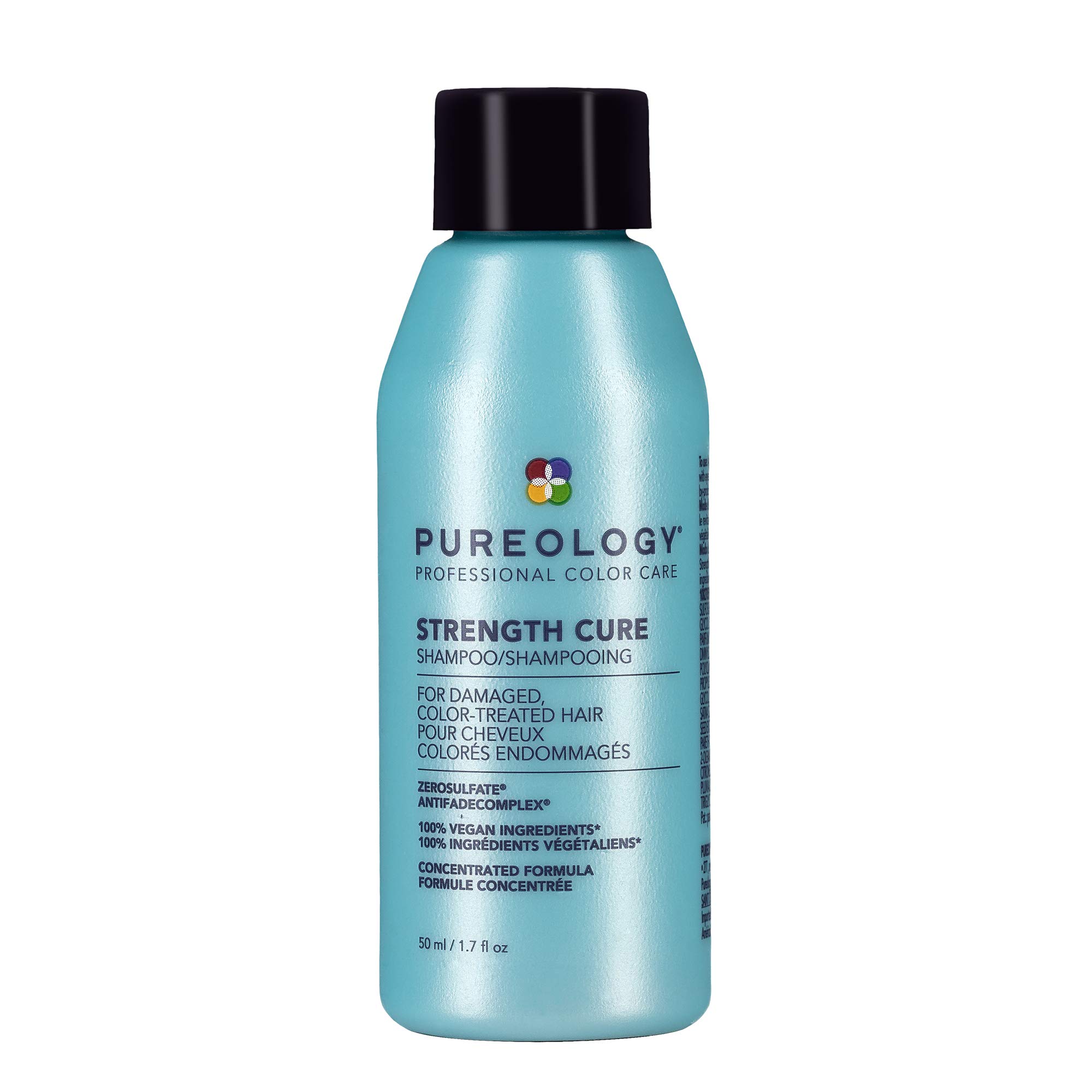 Pureology Strength Cure Shampoo - For Damaged or Color Treated Hair, Hair Strengthening & Prevents Breakage, Seals Split Ends, Vegan & Sulfate-Free