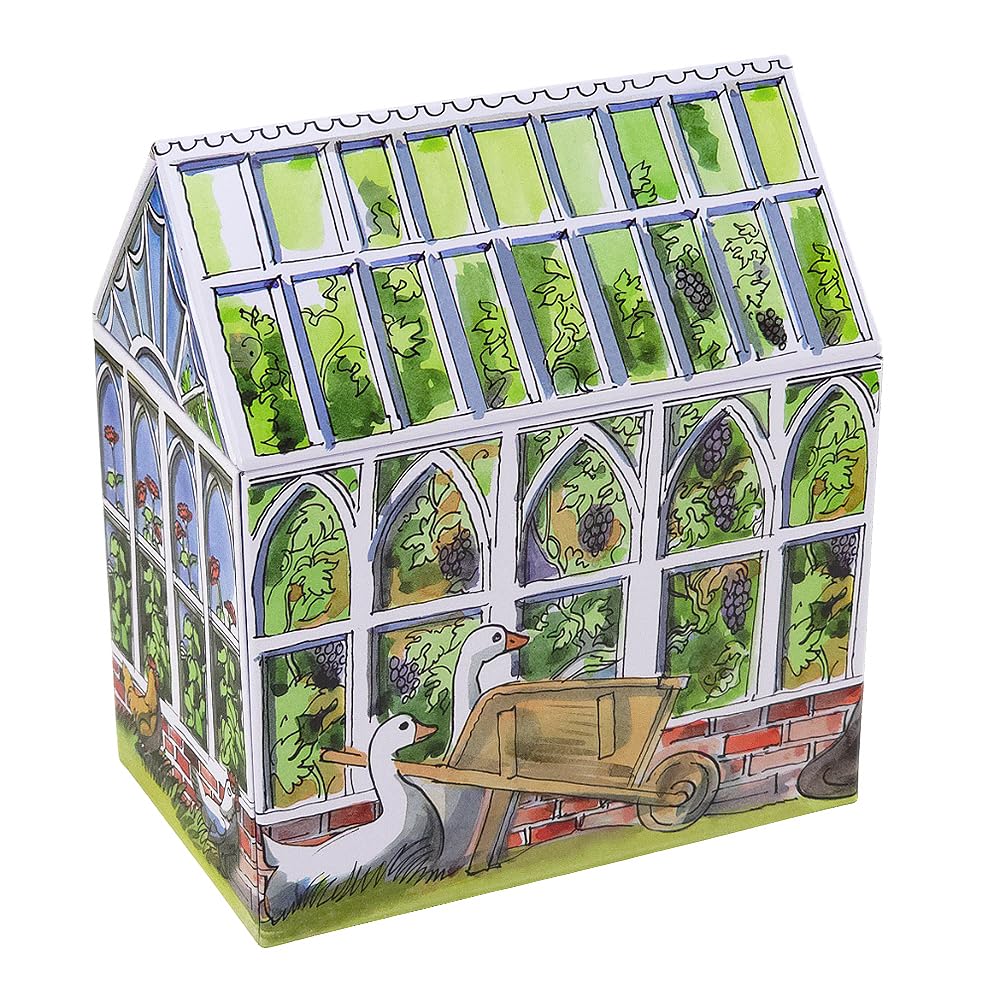 That's Crackers The Greenhouse | Garden Theme Storage Tin | Emma Bridgewater | Large 13.5cm Tall