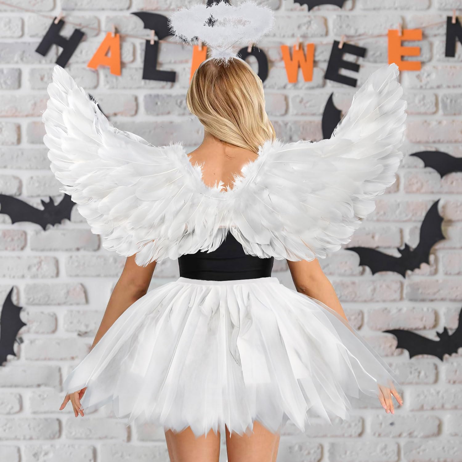 Buy White Angel Costume Adult, Pack of 3 White Angel Costume Women