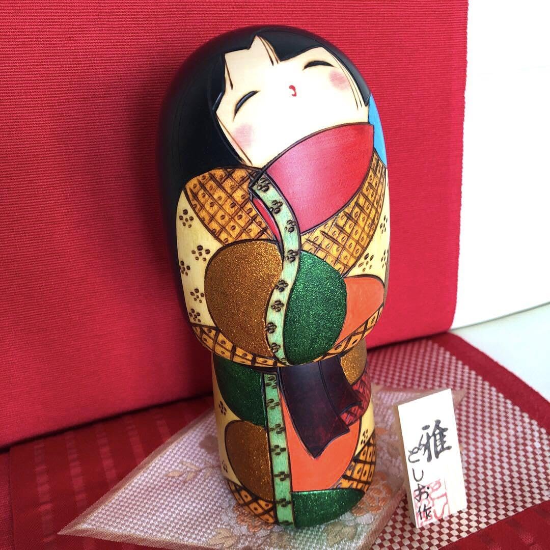 Amazon | 関口としお 創作こけし 雅 日本こけし工芸会同人 | 民芸品