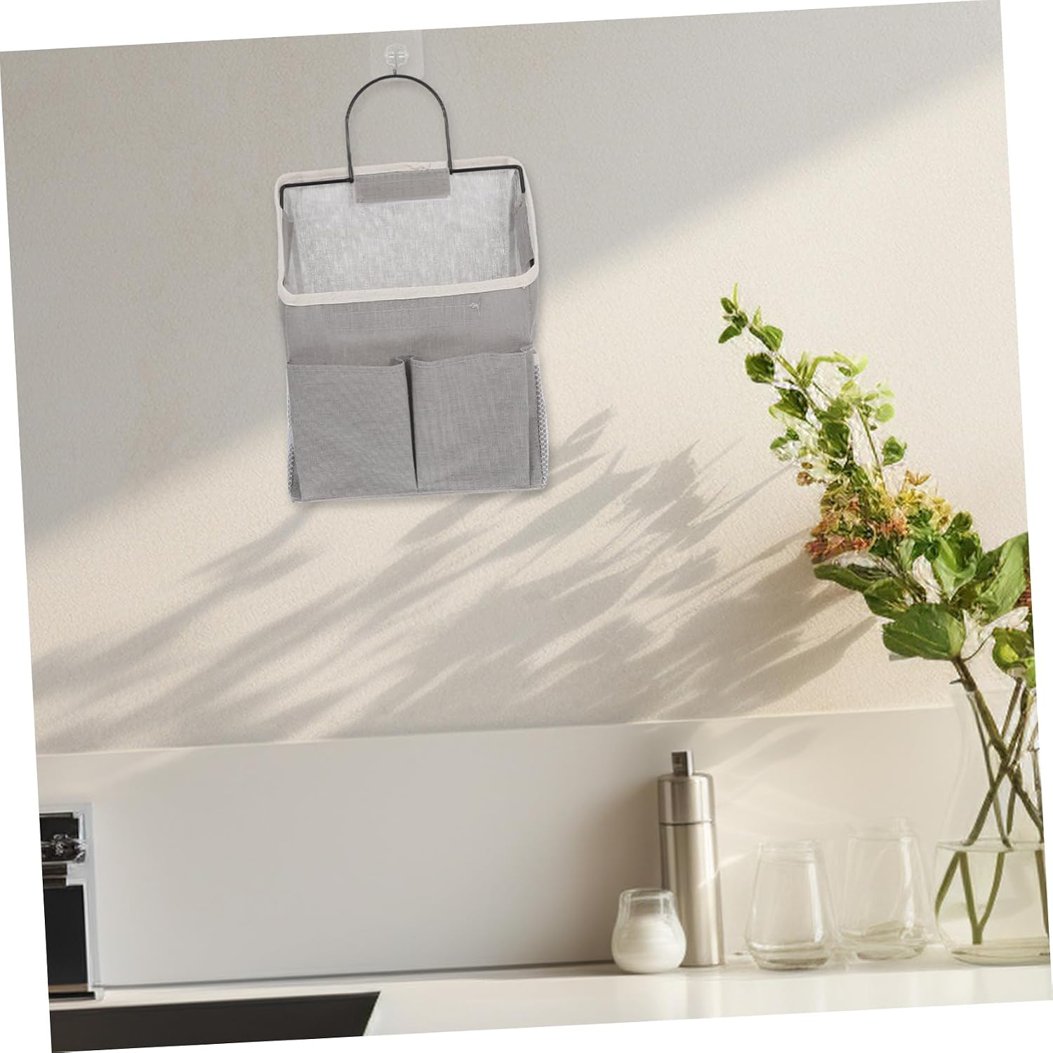 Multi-functional Wall Hanging Basket Kitchen Storage Bag Hanger for Fruit Vegetable Boho -saving Easy to Clean