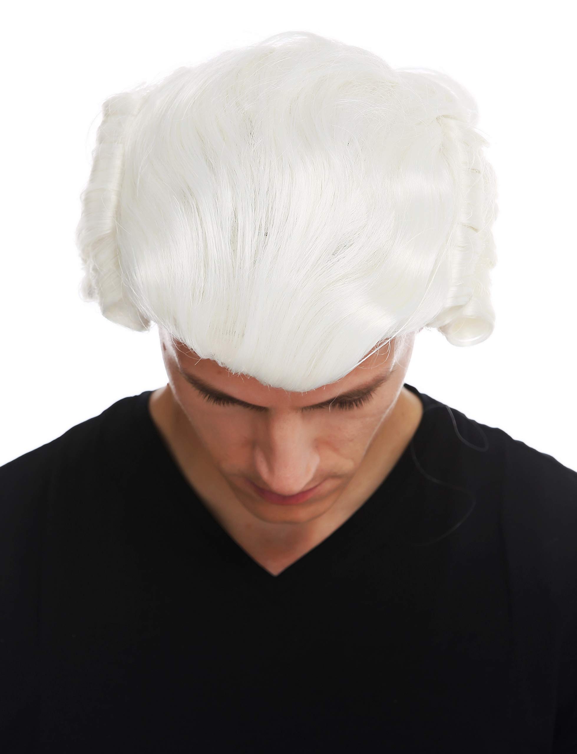 WIG ME UP - VK-31-1001 wig men man historic baroque renaissance white braid noble man - Image 4
