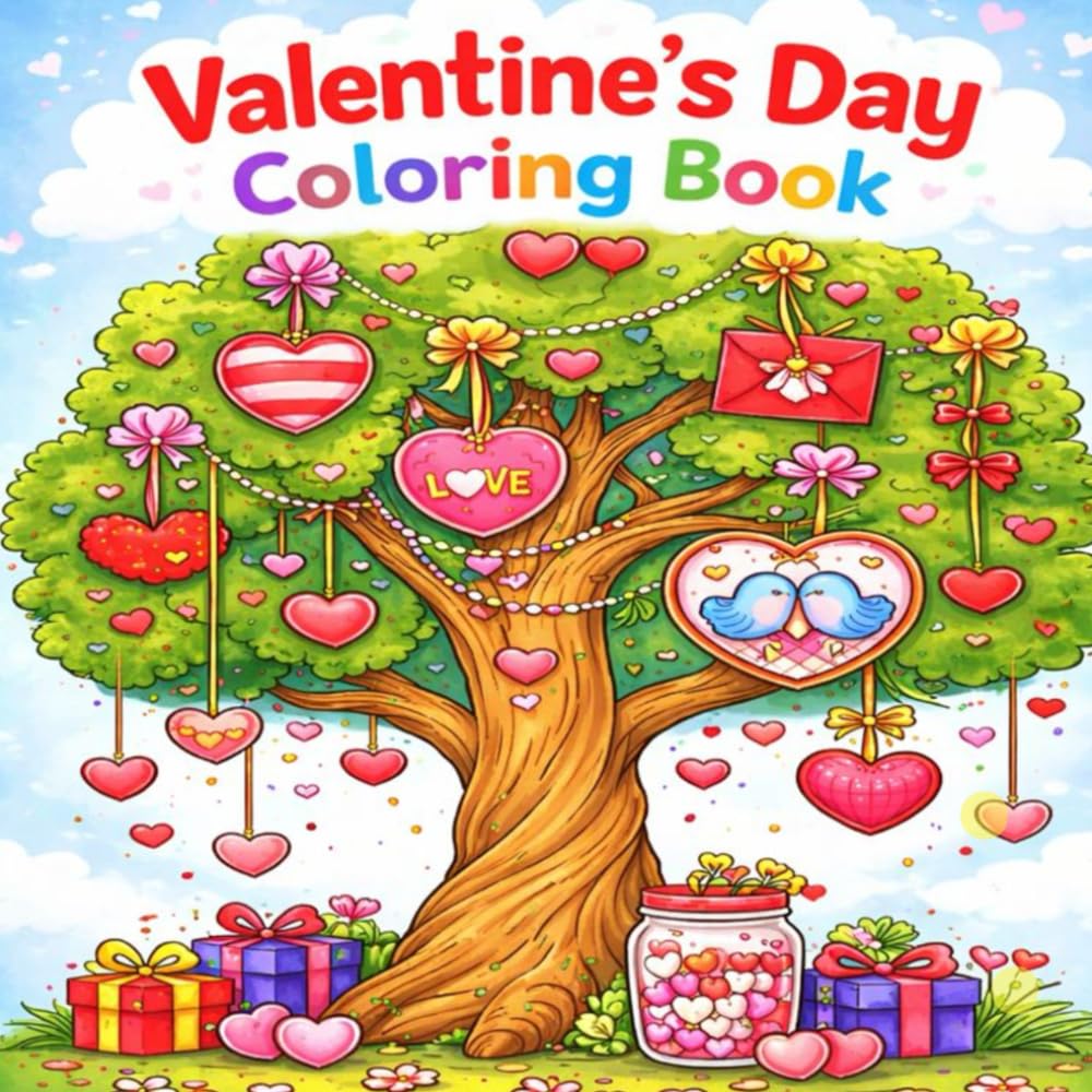 Valentine's Day Coloring Book: Sweet Valentine Coloring Fun and Easy