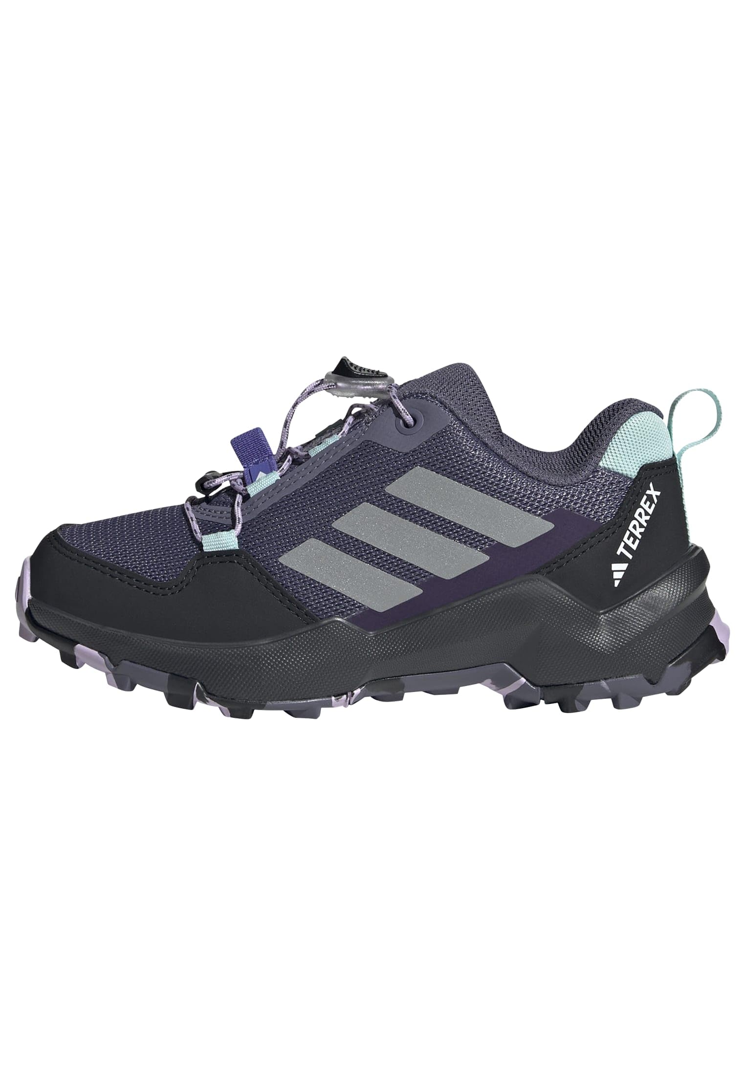 adidas Unisex Kids Terrex AX4S Speed Lacing Hiking Shoes Kids, preloved Violet/Matte Silver/Powder Plum, 5.5 UK
