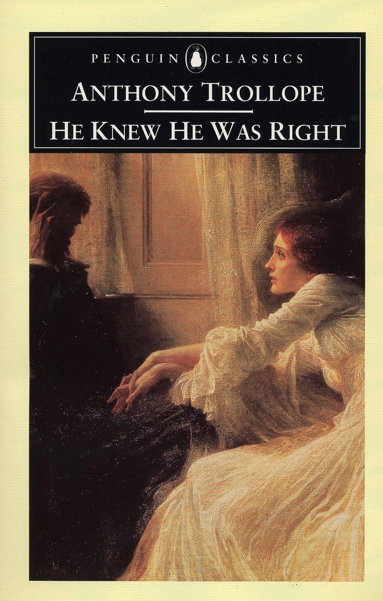 He Knew He Was Right by Anthony Trollope PAPERBACK 9780140433913