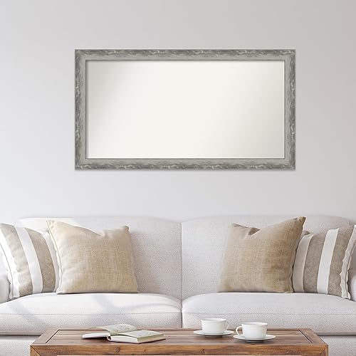 Miniatura 4 de Amanti Art Espejo personalizado, espejo estrecho plateado Waveline, espejo de pared o espejo de tocador de baño sobre fregadero (27.5 x 50.5