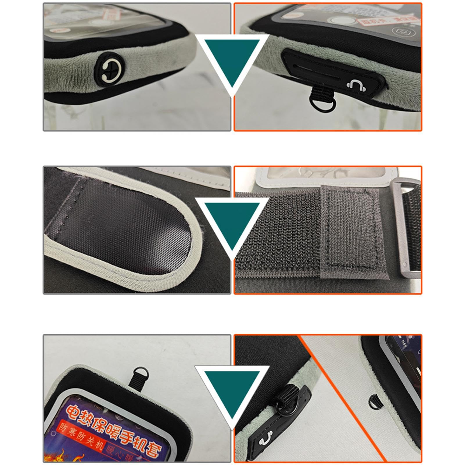 Pochette Thermique Pour Téléphone Intelligent, Pour Le Ski, Universelle, Antichoc, Chauffage USB, étui Thermique Réglable Pour Téléphone, Montagne