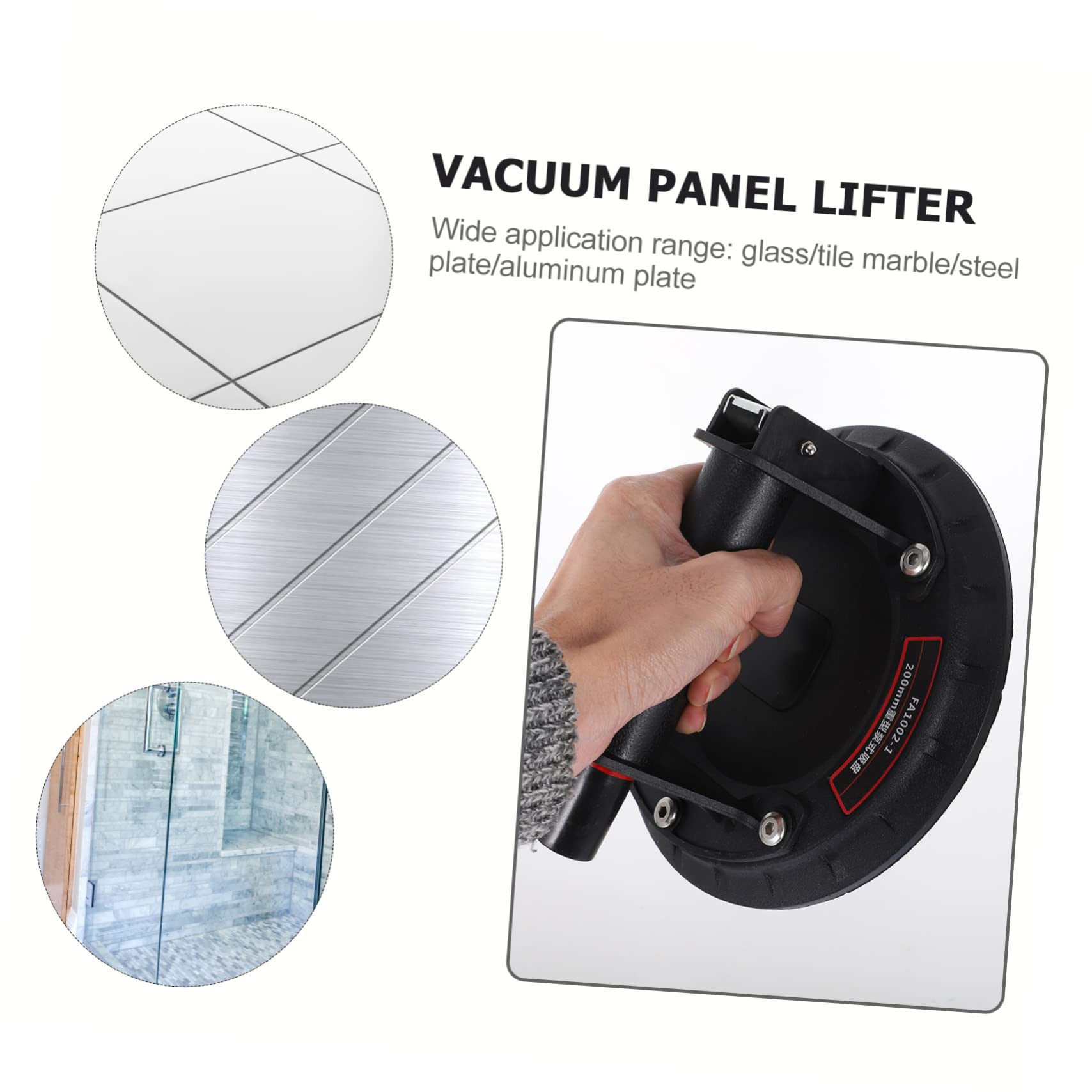 PRETYZOOM Glass Suction Cup Handle Heavy Duty Vacuum Sucker Lifter for Granite Suction Cup for Tile