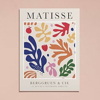 Amazon.com: Wall Art Print Henri Matisse Cut-Outs Vintage Poster