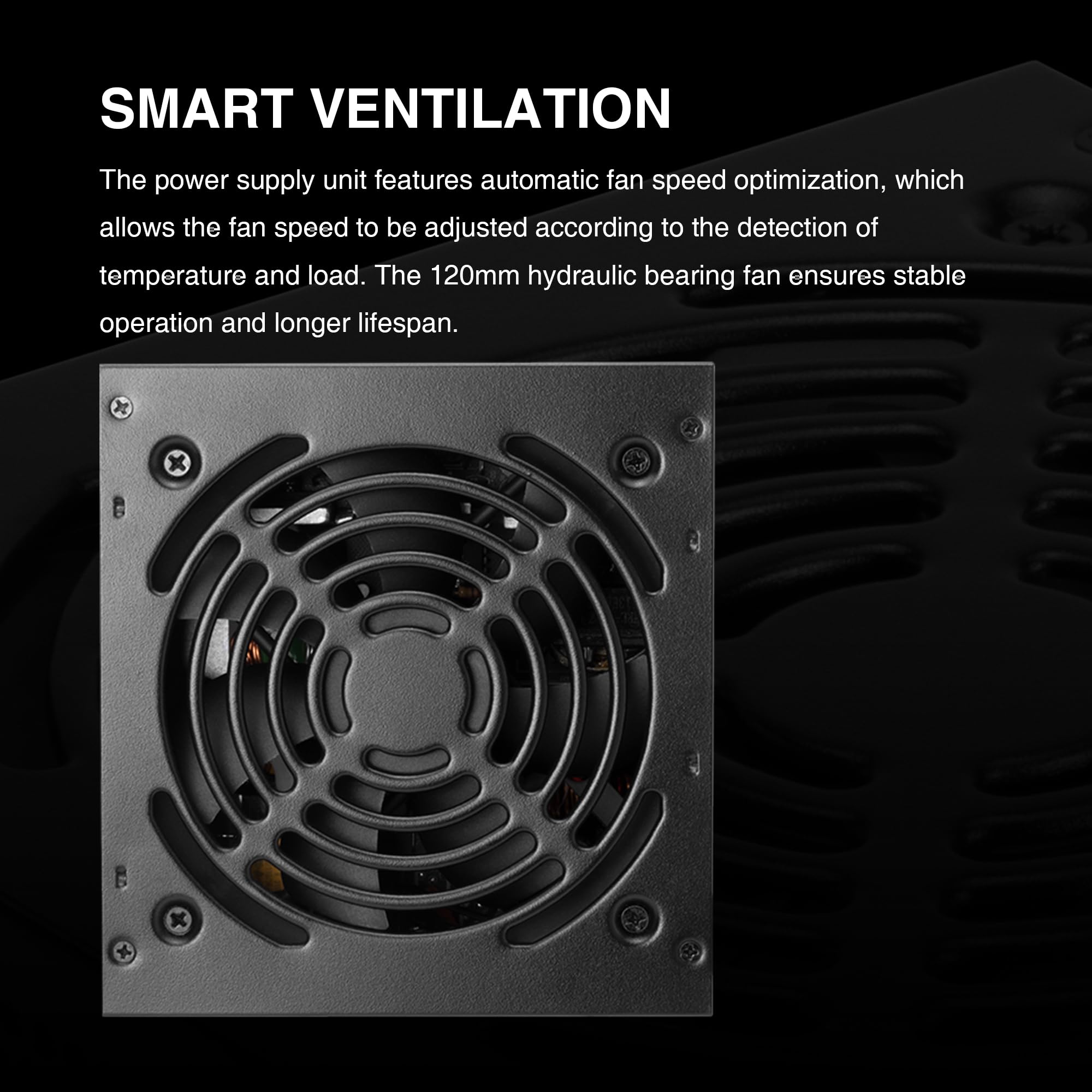 GAMDIAS HELIOS M1-650W (EU) Alimentatore PC Gaming ATX Non Modulare PSU - Certificazione 80 PLUS Bronze - Ventola PWM silenziosa 120 mm - Efficienza dell'85% - Cavo piatto facile da installare - Nero