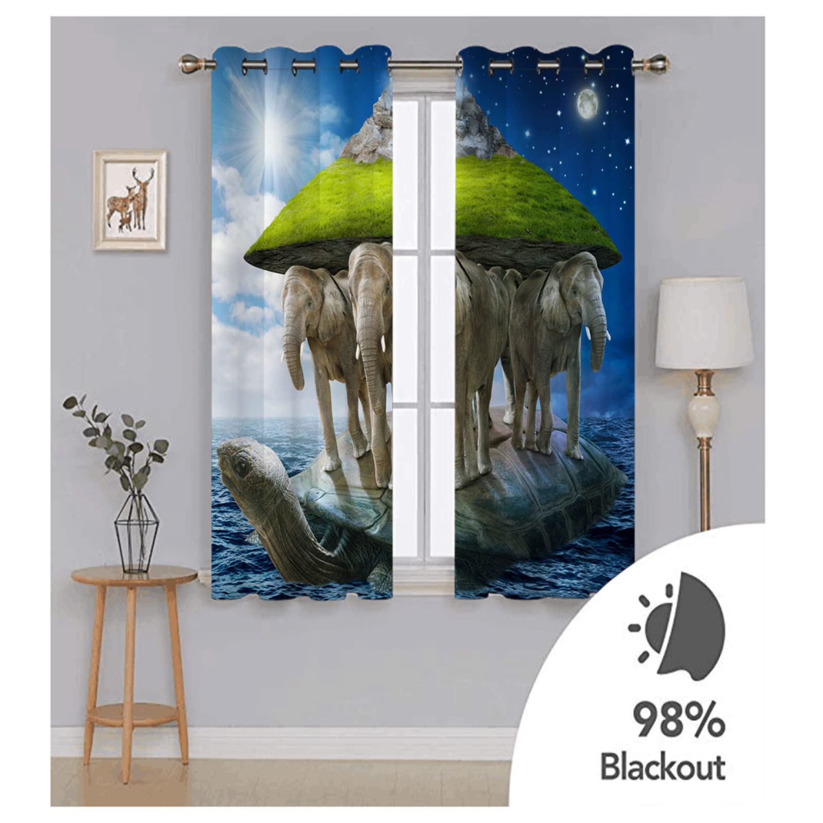 Tende Fiori Rossi Oscuranti per Interni per Camera da Letto con Occhielli, Tenda Termica Isolante Oscurante Bolla Stampa in 3D Tende Coppia per Soggiorno 2 Pezzi 117x230 cm