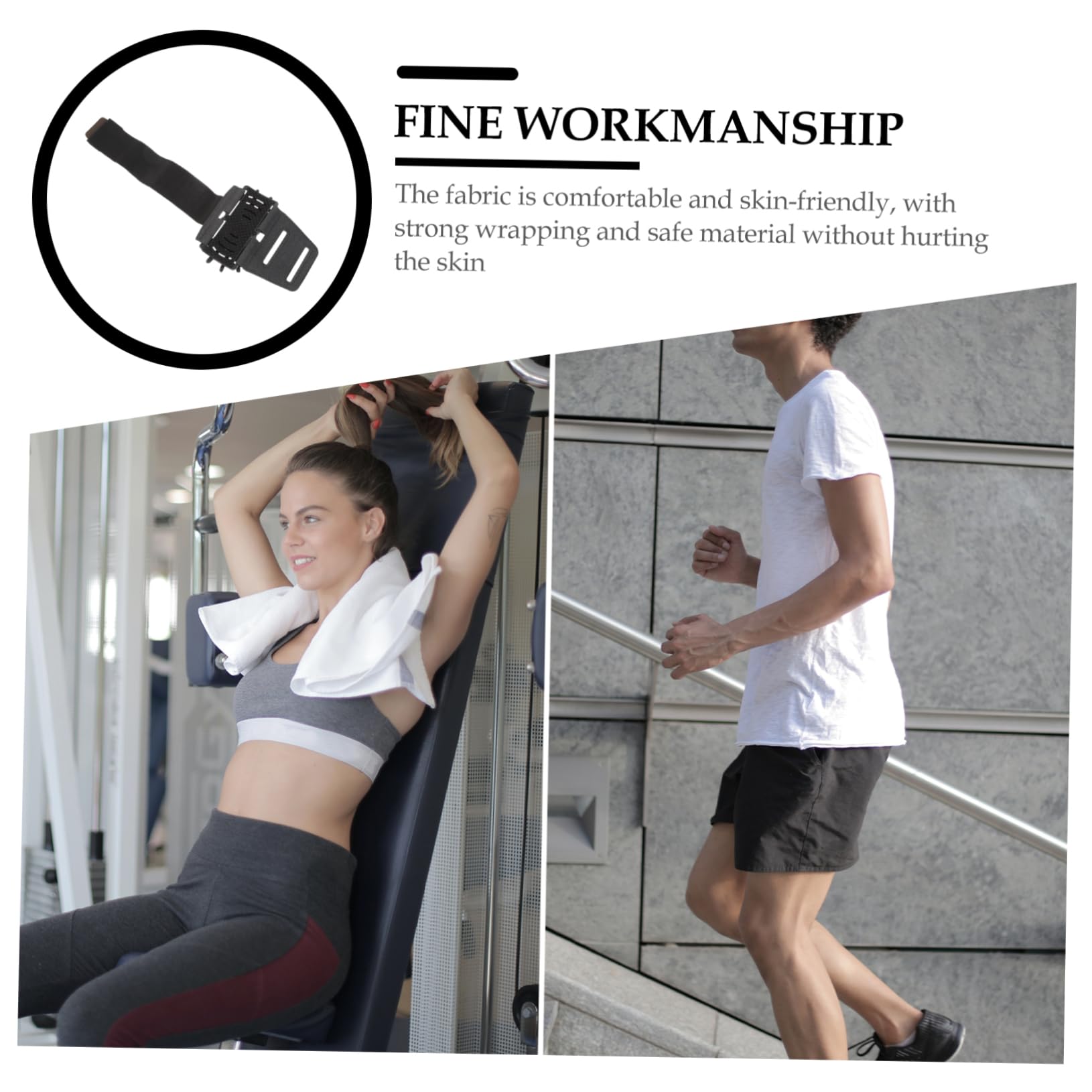 OSALADI 3piezas Brazalete Deportivo Multifuncional para Teléfono Móvil Soporte para Correr y Hacer Ejercicio para Actividades Al Aire Diseño Transpirable y Resistente