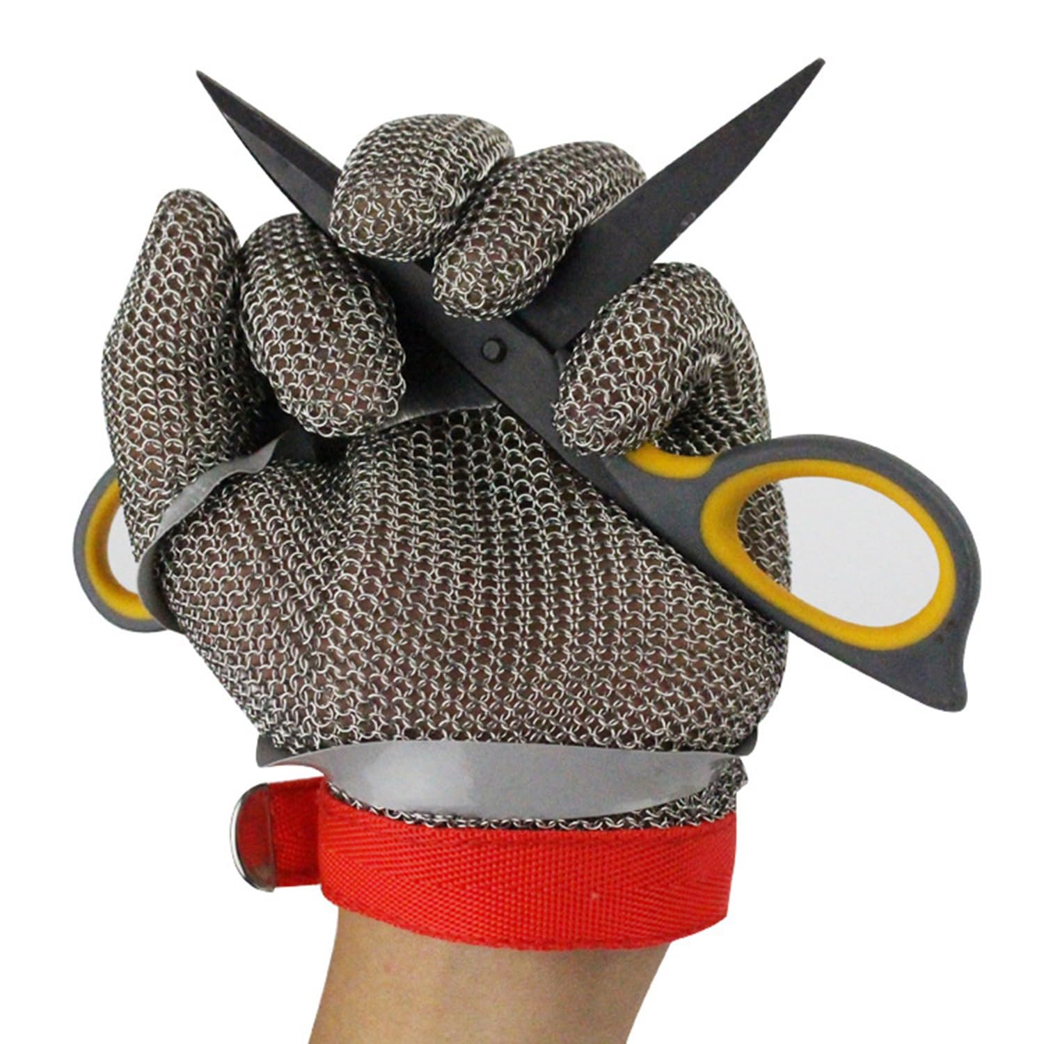 Guantes Anticorte Acero Inoxidable Guante De Trabajo De Seguridad, Guantes Jardineria, Guantes Barbacoa, Guantes Cocina para Cocina, Jardín Y Carpintería