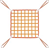 WowDIY 3.28x3.28ft Cargo Lifting Net - Heavy-Duty Polyester Sling Hoist Net, 661lbs Max Capacity for Secure Lifting
