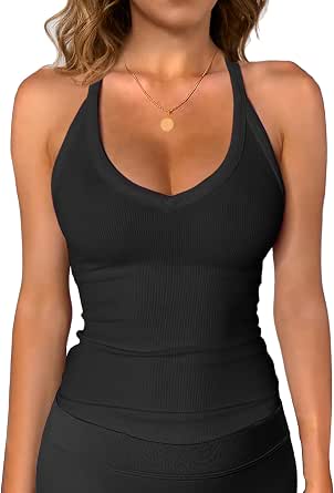 iGENJUN Women's Racerback Basic Tank Top for Summer