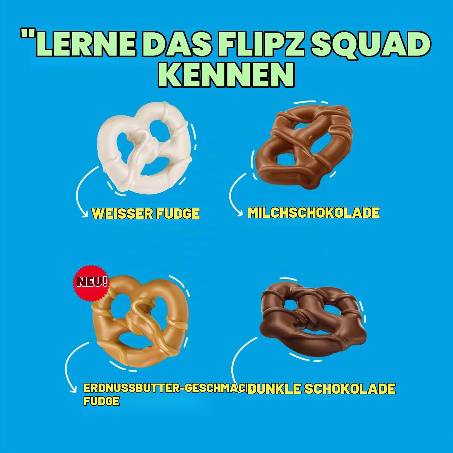 Brezel Flipz weiß 5oz-141g x 6