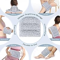 Vista 4 de SuzziPad Almohadillas térmicas para microondas para calambres, almohadilla térmica de arroz de 7 x 16 pulgadas, apta para microondas para aliviar