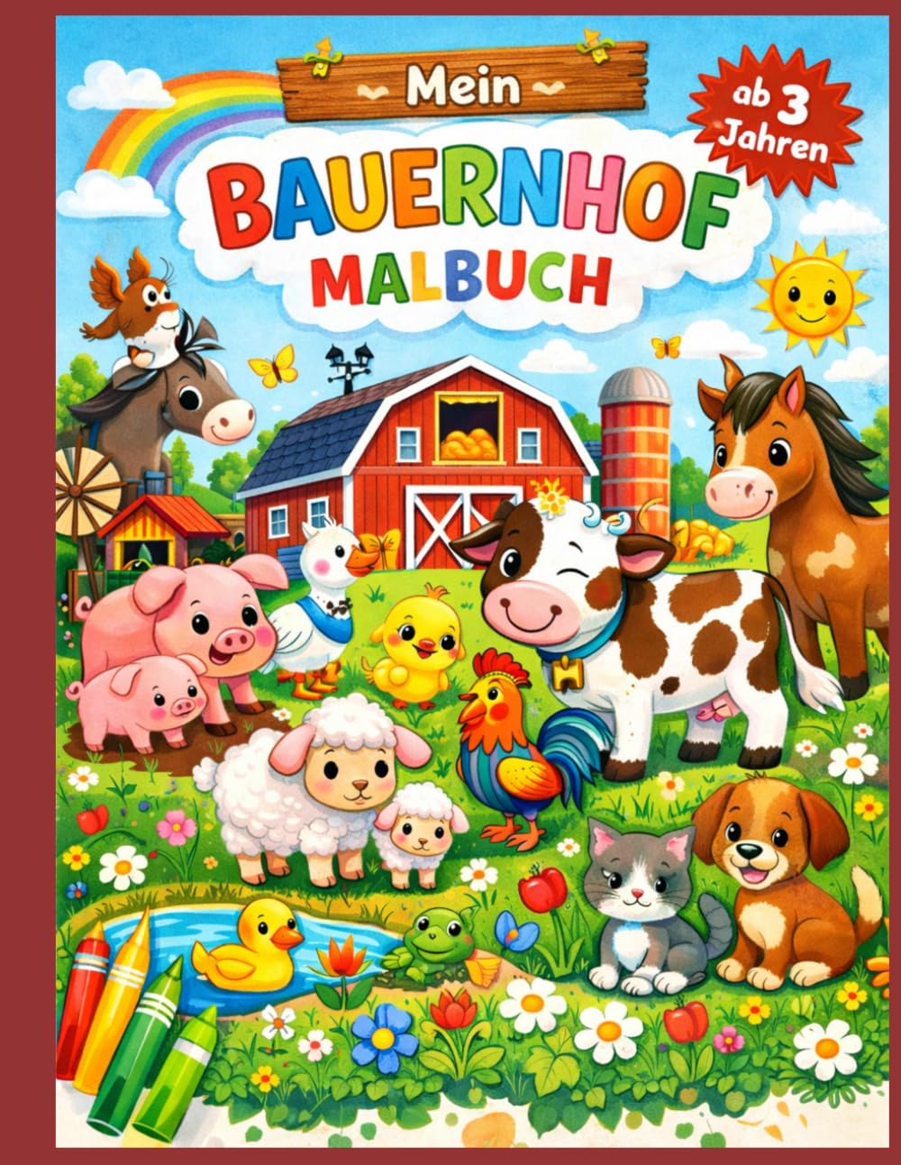 Mein Bauernhof: Kindermalbuch