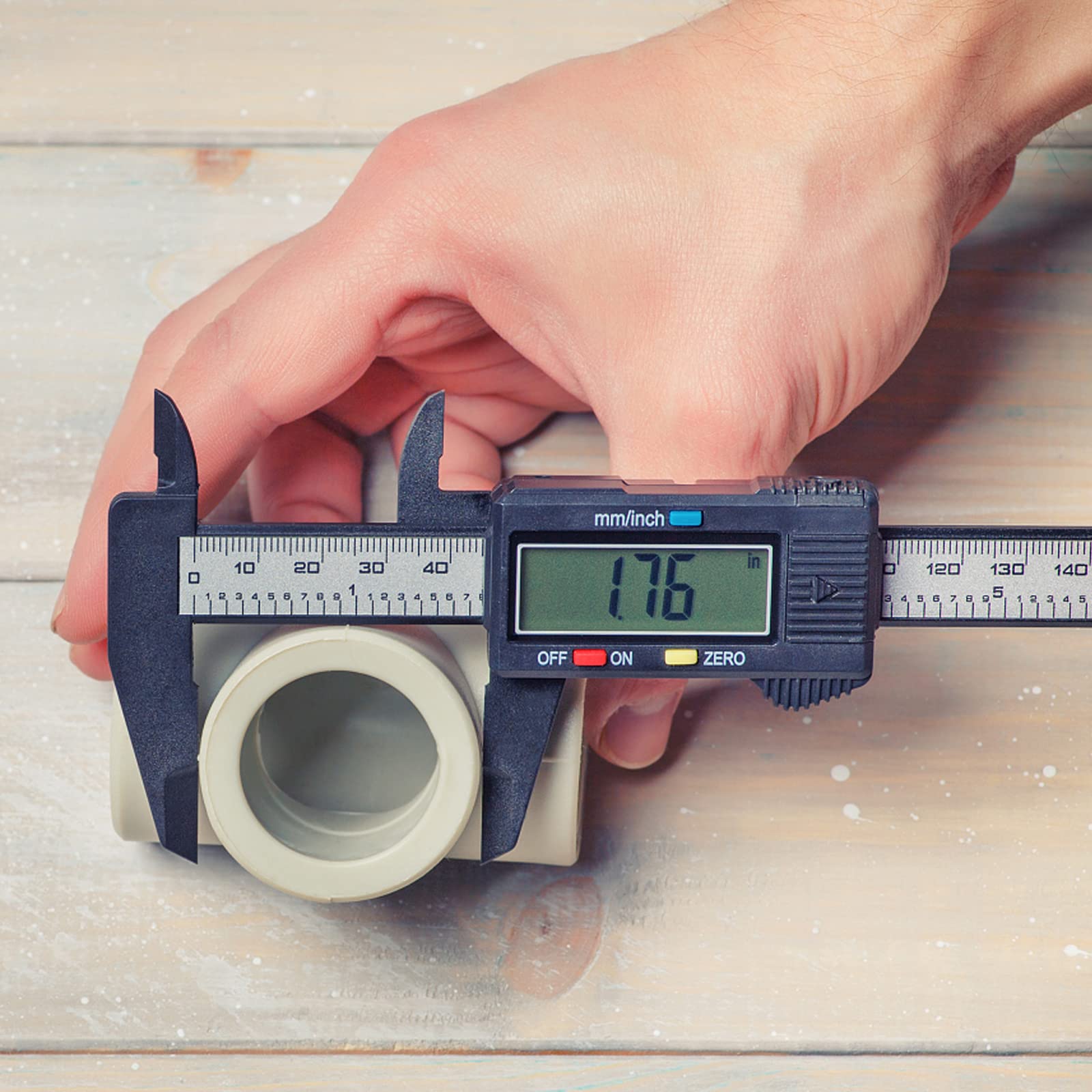 Fousenuk - Pied à Coulisse Digital 150mm/6" - Écran LCD - Fibre De Carbone - Précision 0,01mm