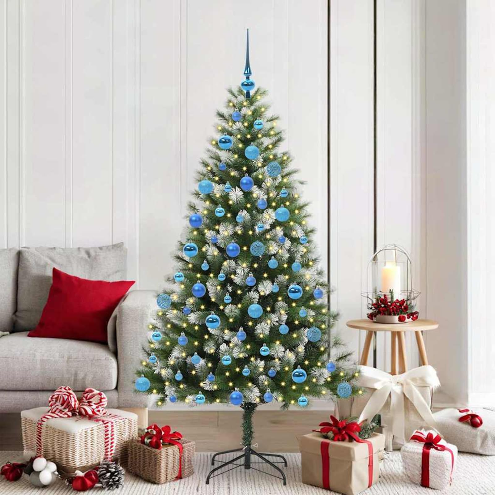 Tidyard Árbol de Navidad Artificial Moderno con Luces LED - Decoración Elegante para Interior y Exterior Modelo YFXQY-3395449ES