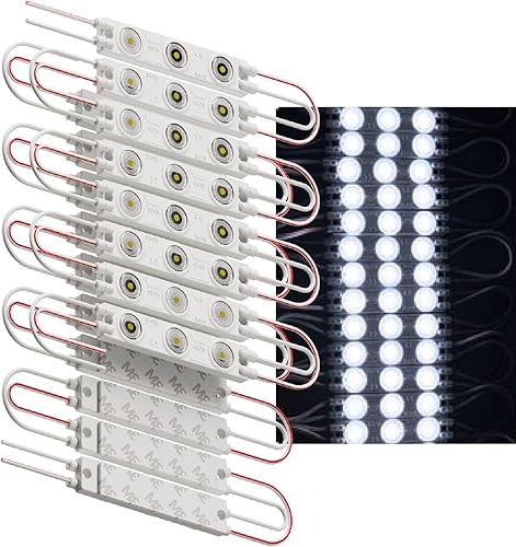 Miniatura 7 de BYTCNC Tira de módulo LED comercial, 200 unidades, 6500 K, luz blanca IP65, impermeable, para letreros publicitarios de letras de canal con cinta