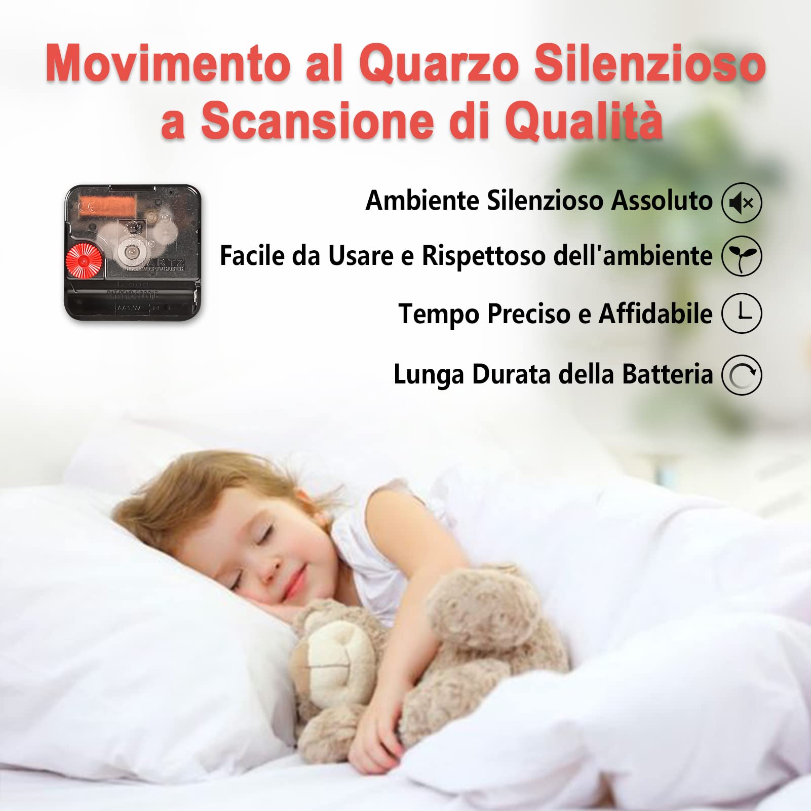 TAHEAT 34 cm Bianca Ancora Orologio da parete, Non ticchettio Orologi, Nautico Retrò In legno Numeri arabi Orologi, Facile da leggere Orologi da Parete per Cucina/Soggiorno/Camera da letto