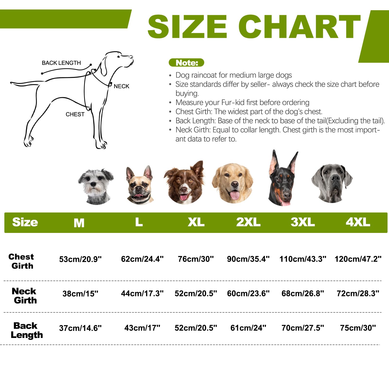 Hunde-Regenmantel XXL, wasserdichte Hunde-Regenmäntel für große Hunde mit verstellbarem integriertem Geschirr und Reißverschluss hinten, reflektierender Streifen, abnehmbare Kapuze, für