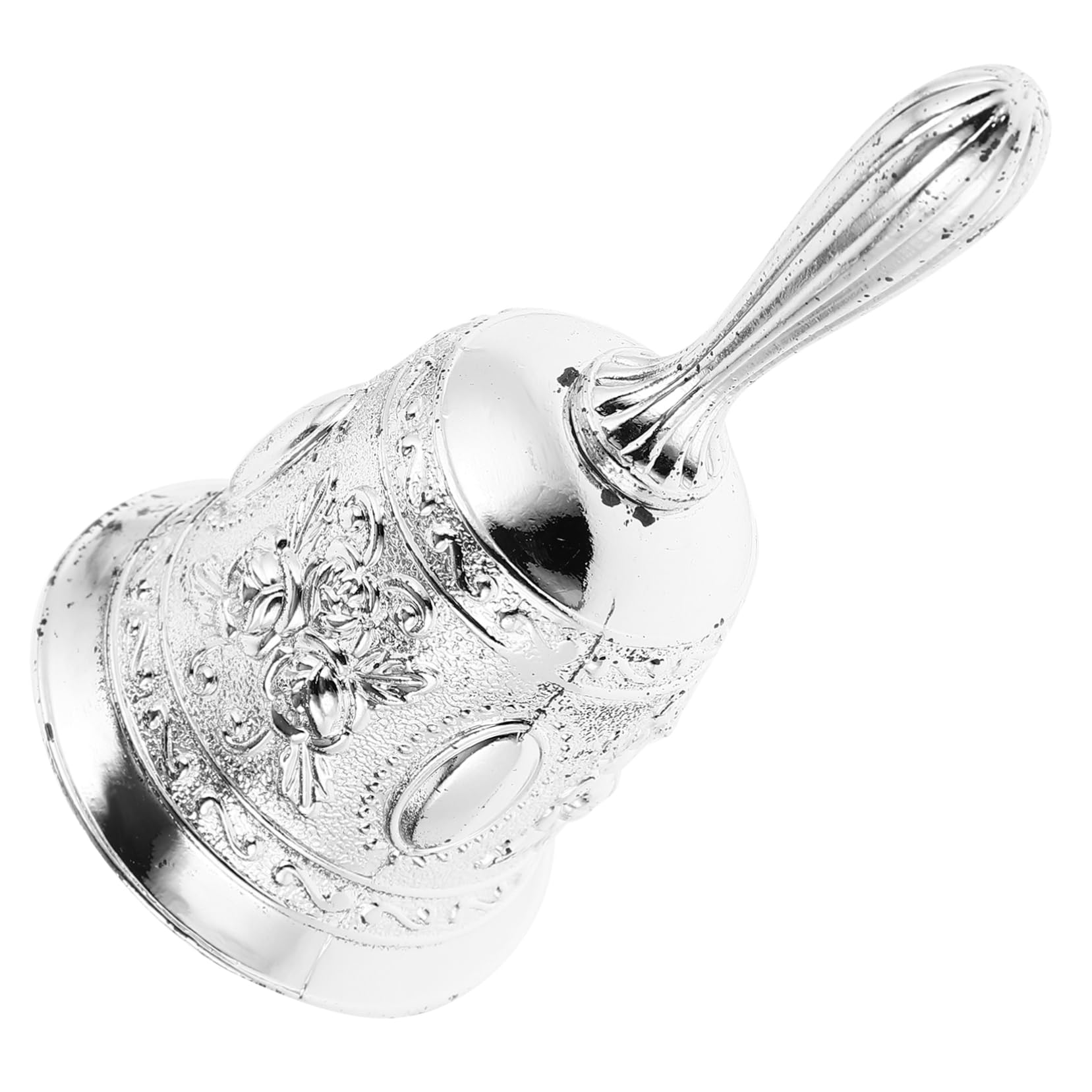 DOITOOL 4 Piezas Campana de Mano de Metal para Escuela Campana de Servicio Retro para Escritorio para Clases Eventos y Restaurantes Práctico y Funcional