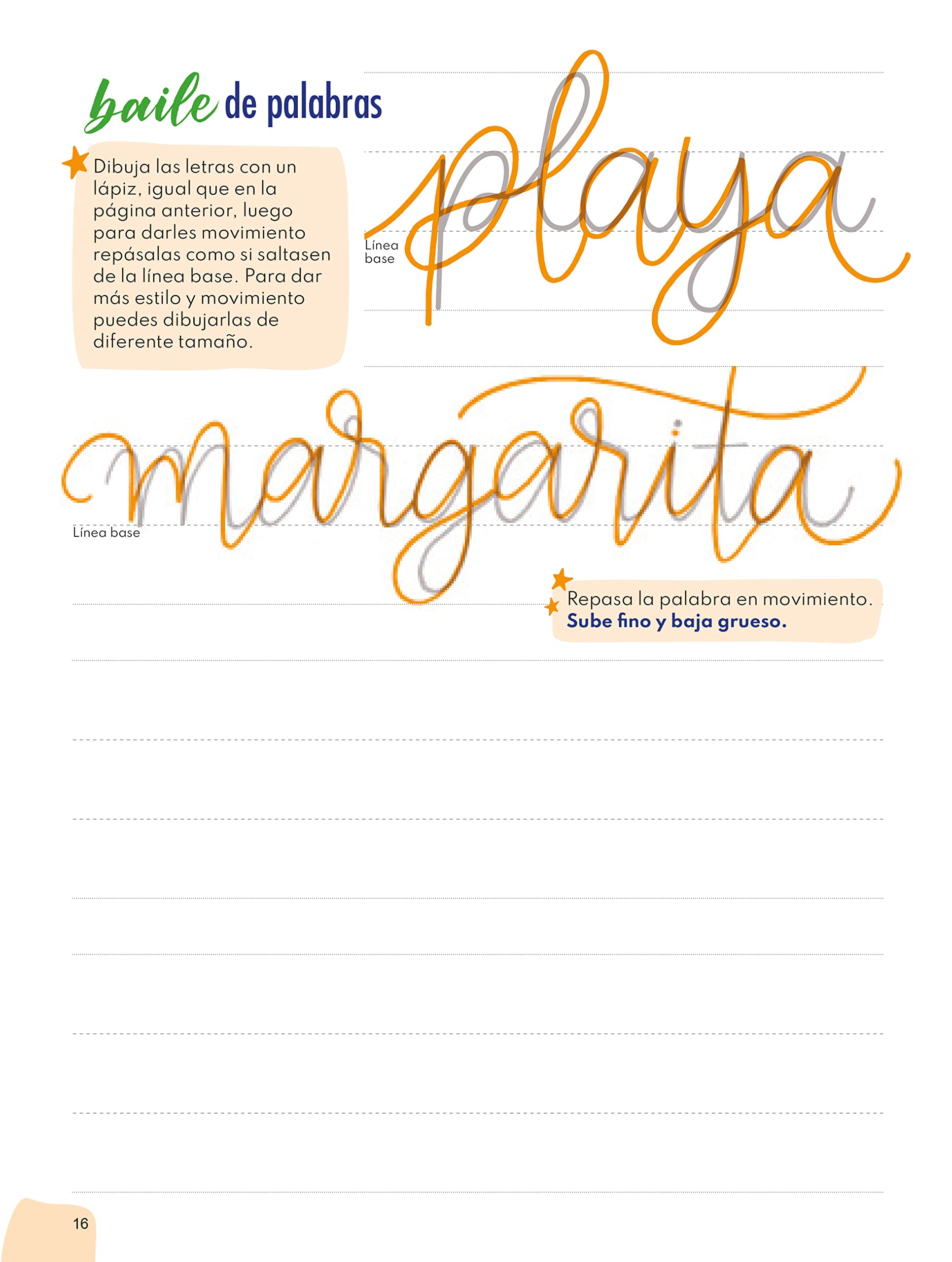 Minkblau - Lettering Books Notebook Level 2 - Lettering 2: Perfecting Lettering on 32 Pages, green - Image 2