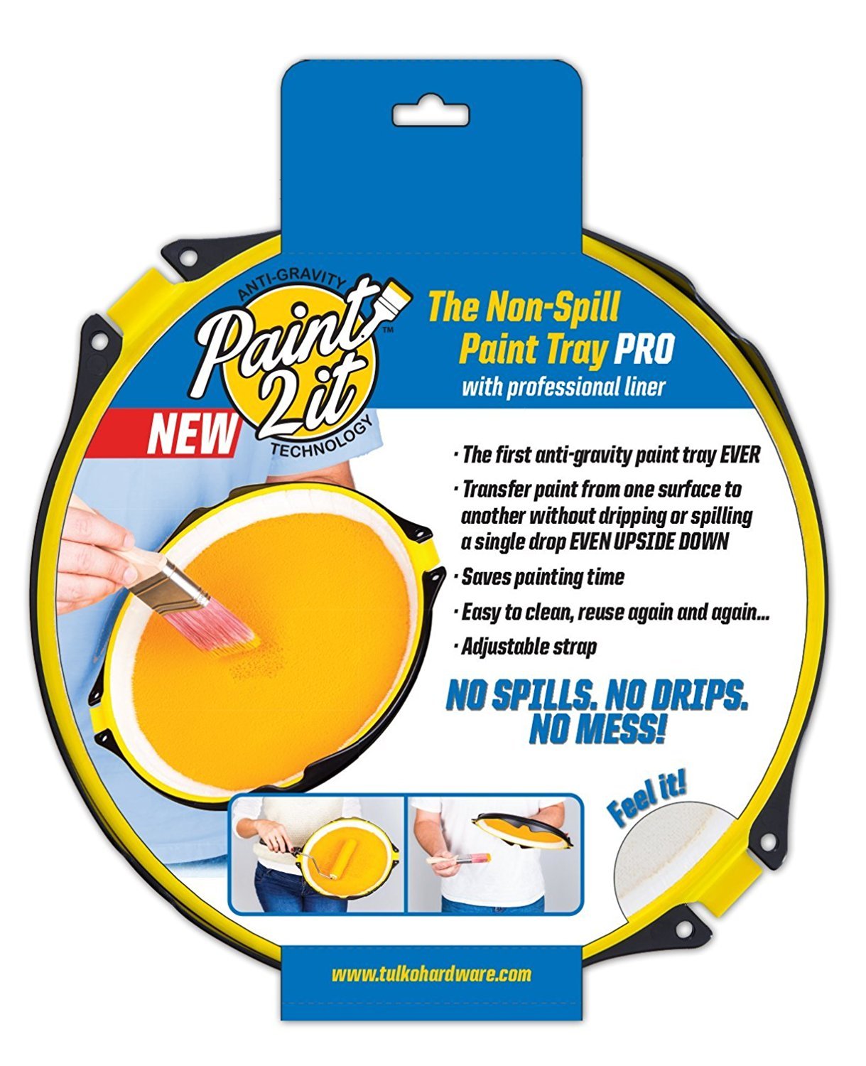 Paint2It Pro - Anti Gravity Paint Tray Palette. Premium Multipurpose Kit for Easy Painting. No Spills, No Drips, No Mess!