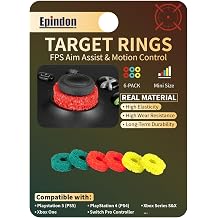 Epindon Target Rings | FPS Aim Assist Precision Motion Control | Compatible with PS5,PS4, Xbox Series X/S, Xbox One, Switch Pro Controllers, PC Gamepads Mini Size/Mixed Strength 6-Pack