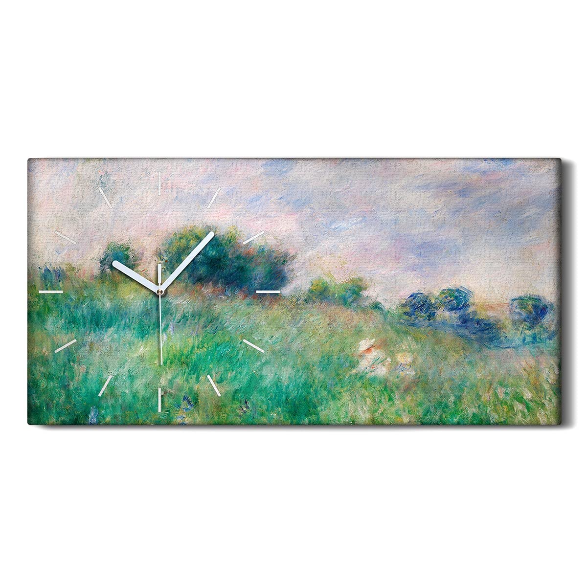 Horloge sur Toile Salon et Chambre - Grand Tableau Mural Silencieux Arbres