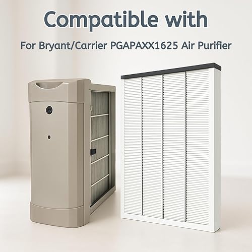 Miniatura 3 de Nispira MERV 16 PGAPXCAR1625 AGAPXCAR1625-A02 - Filtro de aire de repuesto para horno AC HVAC compatible con purificador de aire BryantCarrier