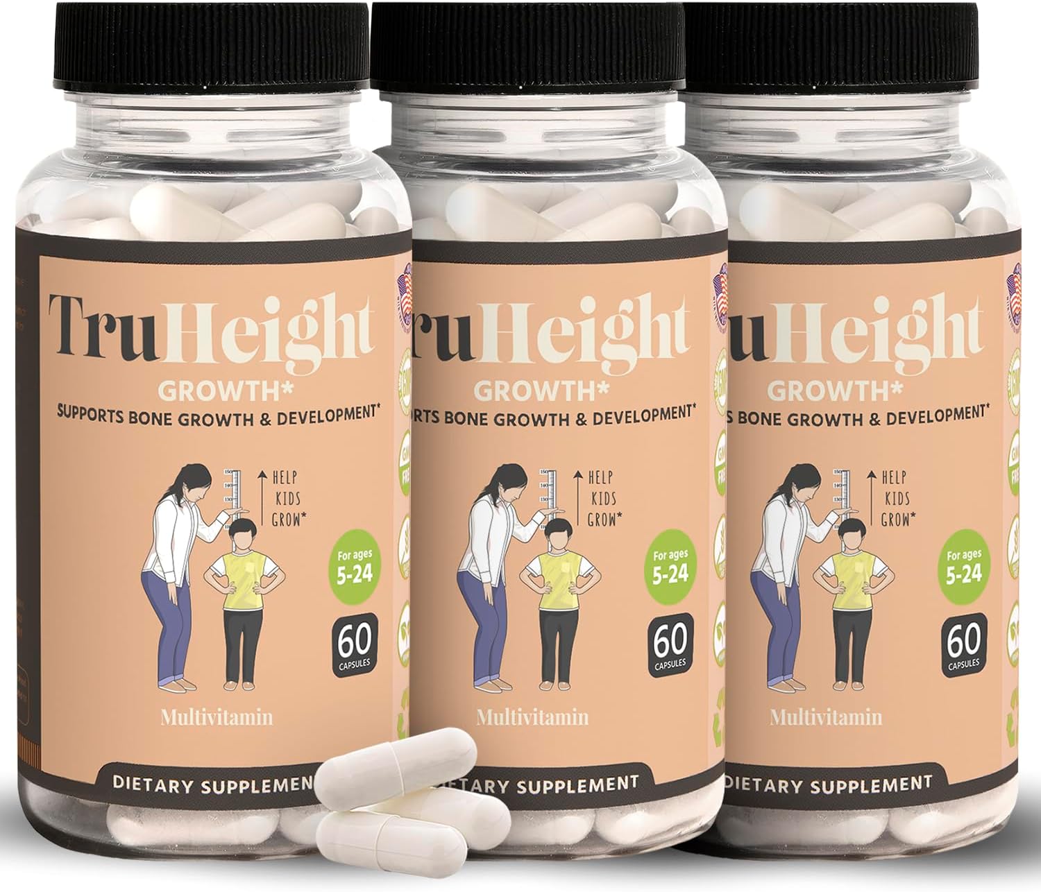 TruHeight Capsules Natural Height Growth Supplement for