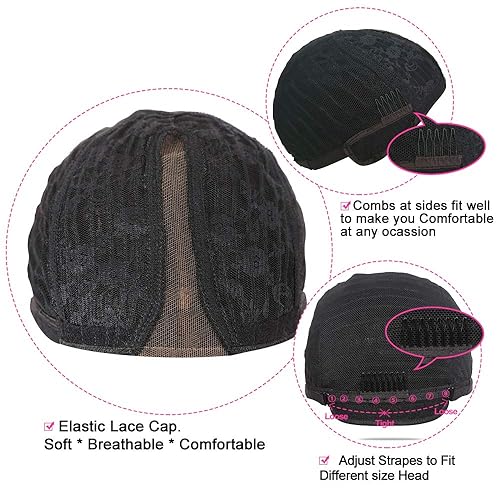 Miniatura 5 de Fine Plus Pelucas de cabello humano rizado con densidad del 150 % para mujeres negras, cabello humano brasileño sin pegamento, pelucas de cabello