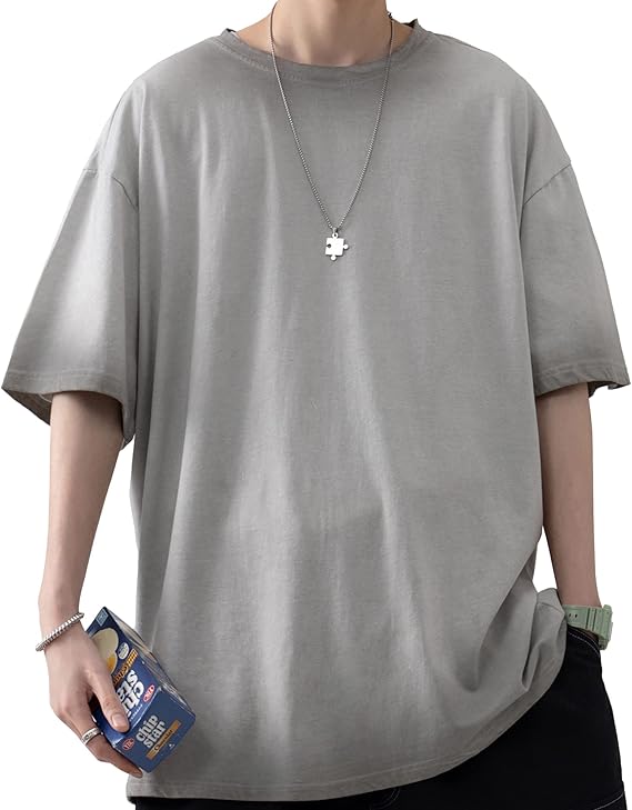 Amazon Tシャツ メンズ 夏服 半袖 トップス ピグメントダイ ロングtシャツ おしゃれ なつふく 顔料染め てぃーしゃつ 大きいサイズ ゆったり カットソー アウトドア ストリート系 春 夏 Tシャツ カットソー 通販