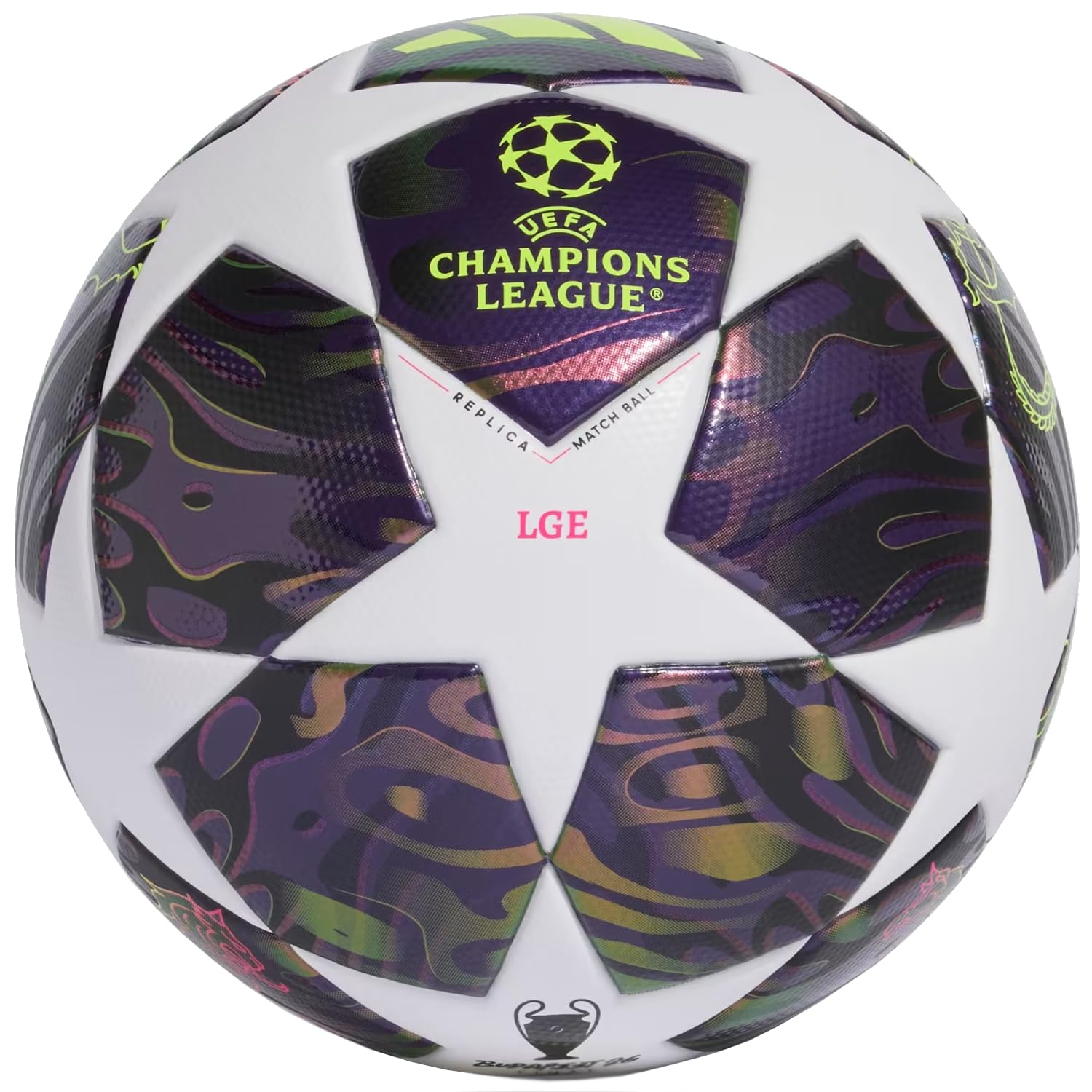adidas UEFA Champions League FIFA Final League Replica Ballon de Football JX9095, Unisexe, Violet, Taille 4