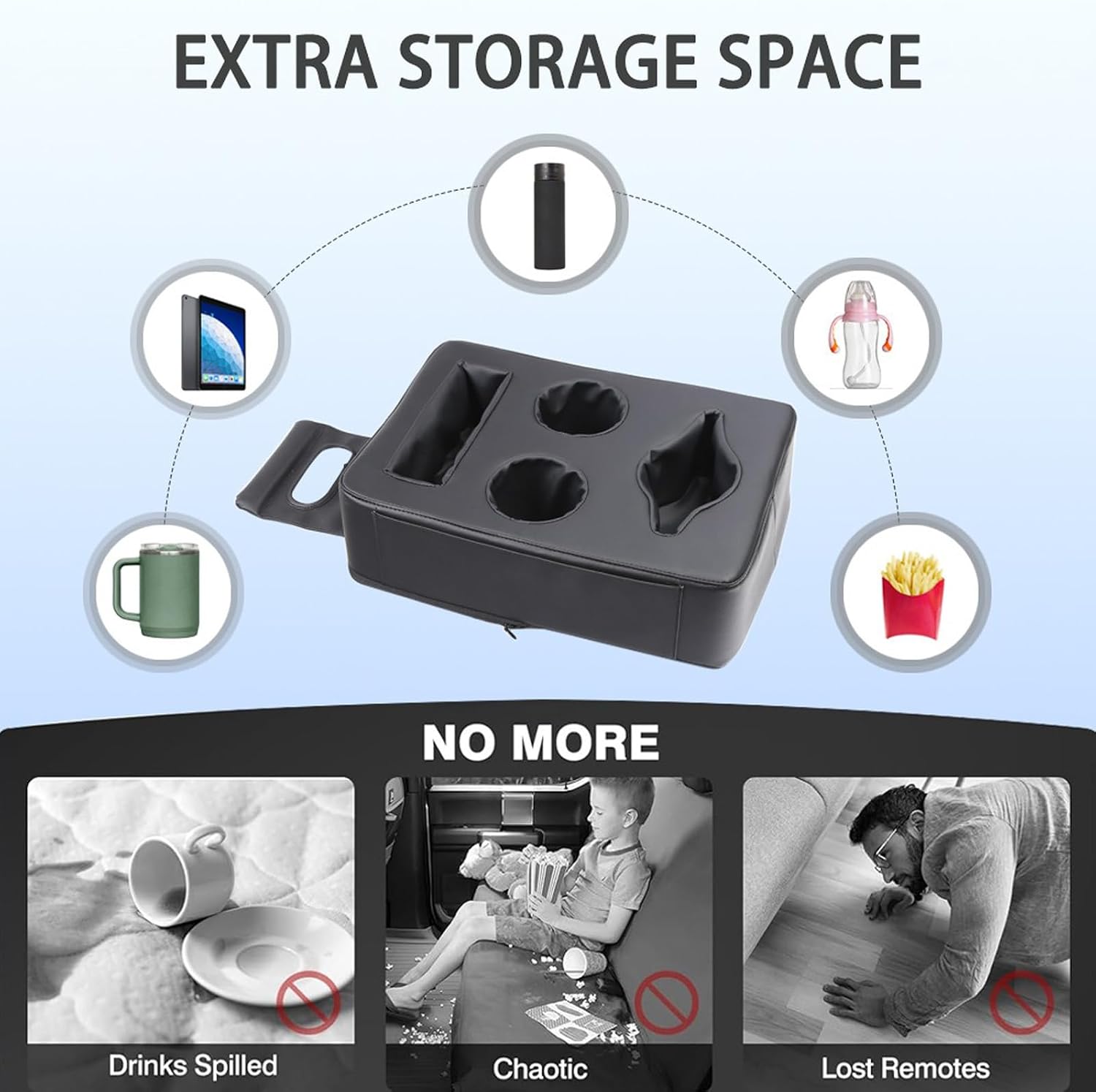 Car Back Seat Cup Holder for Car Truck Boat Bed Sofa Automotive Organizer