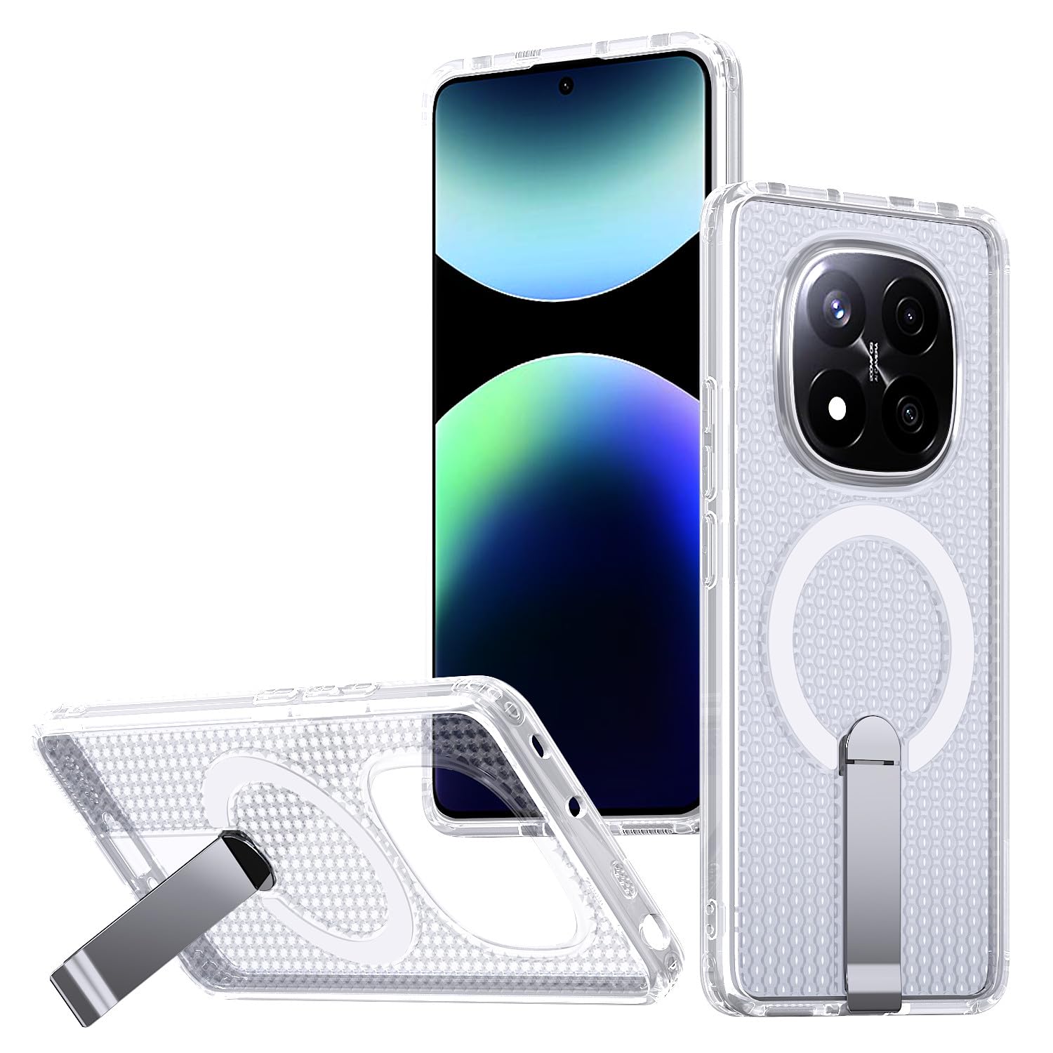 Coque transparente Redmi Note 14 Pro Plus silicone rigide pour regarder des vidéos - 8