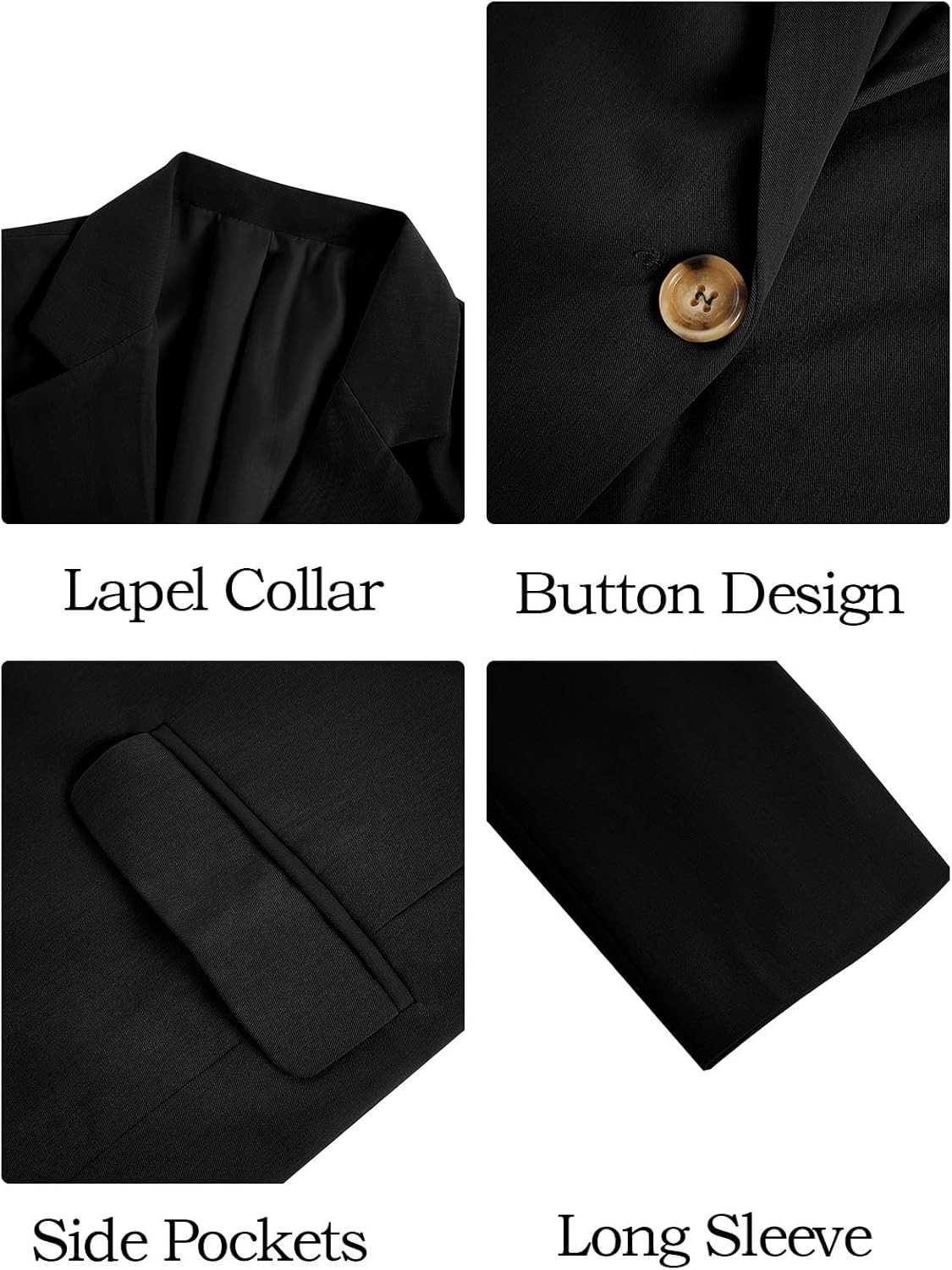 Meikulo Girls Blazers Kids Lapel Long Sleeve Open Front Solid Blazer Jacket with Pockets - Image 7