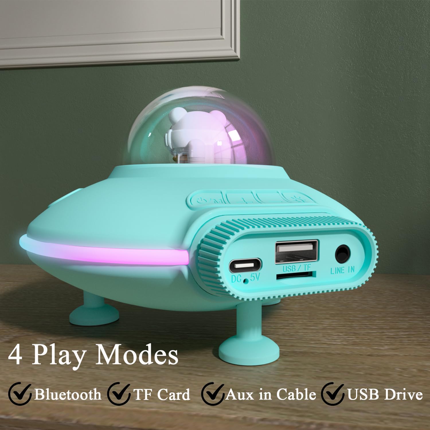 Altavoz Bluetooth Pequeño Con Luz, Cosas Frescas, Regalos Para