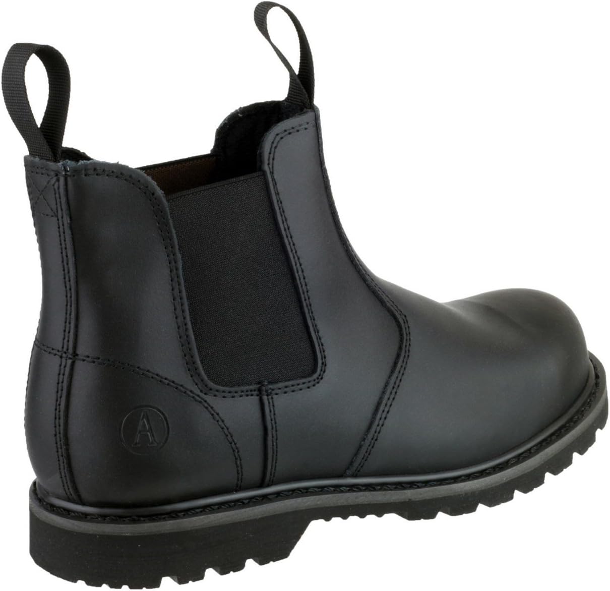 Amblers Safety Mens FS5 Goodyear Welted Pull on Safety Dealer Boot Black Size UK 9 EU 43