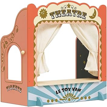 Le Toy Van – Wooden Tabletop Puppet Theatre | Imaginative Play Theatre - Suitable for Ages 3+ Years