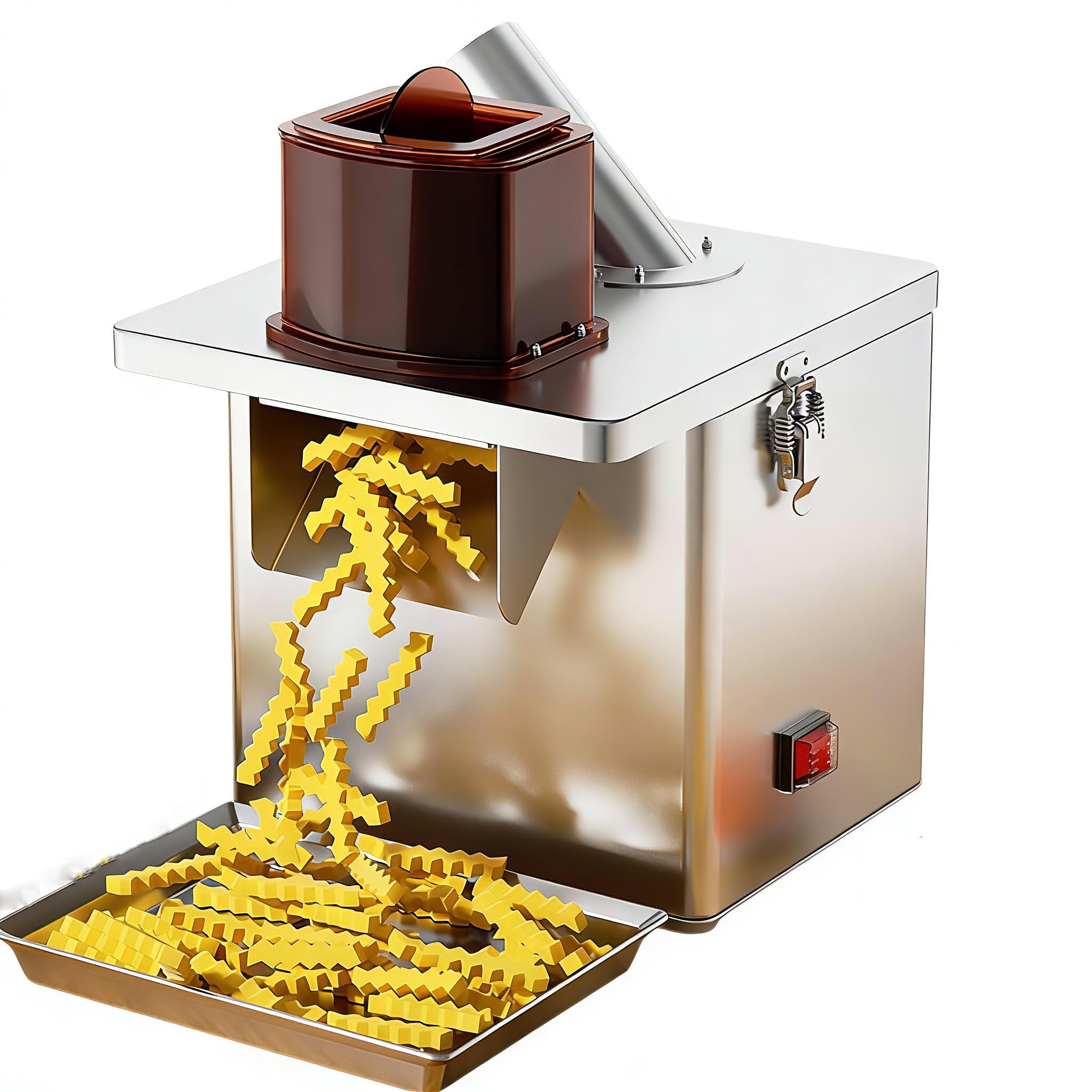 ASerZenith Electric Vegetable Chopper For Dicing, Shredding, And Slicing Potatoes, Carrots, And Cucumbers