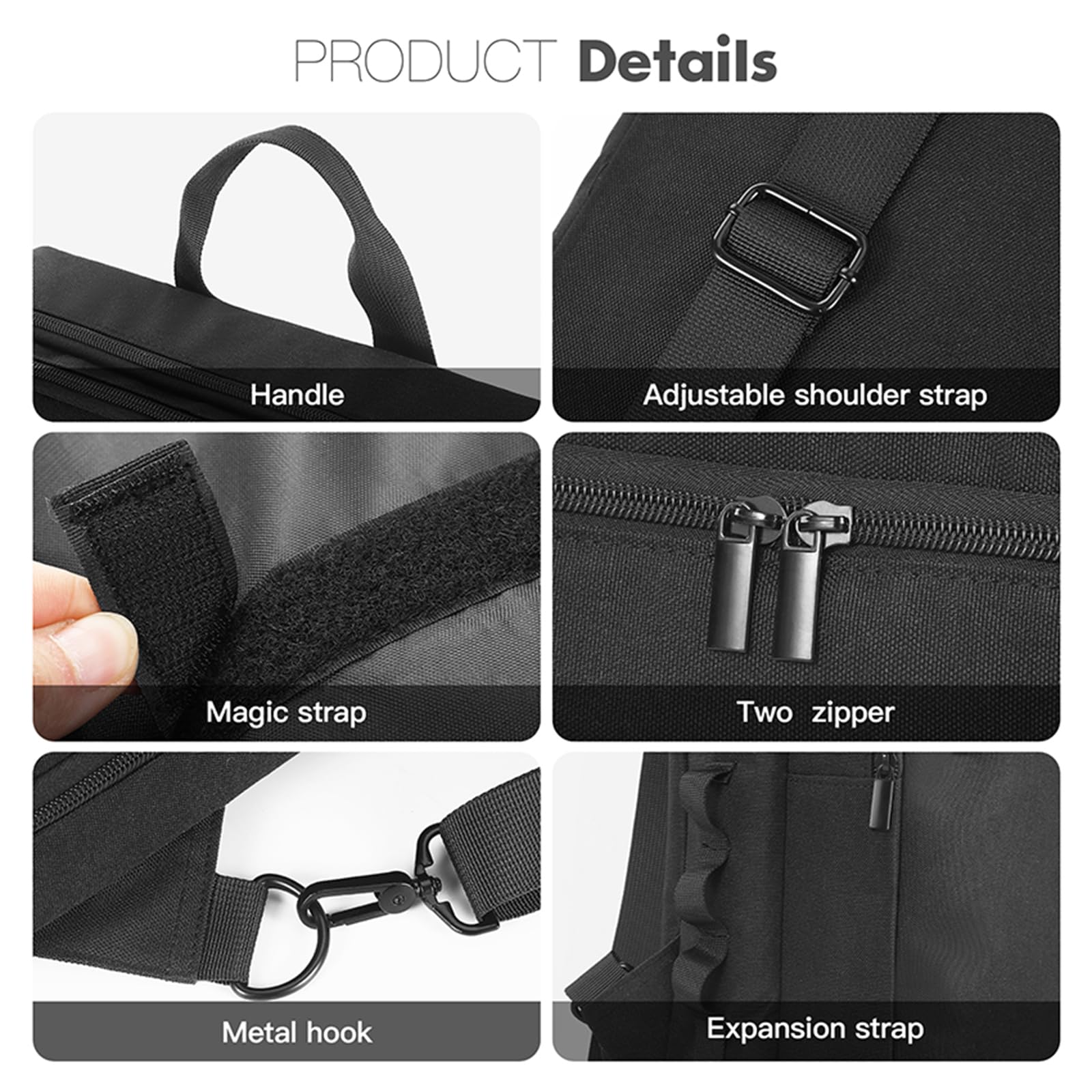 Sac de rangement pour manette DJ compatible avec Pioneer DDJ-200/DDJ-FLX4/DDJ-400/DDJ-SB3/Roland DJ-202, sac à dos de voyage avec plusieurs poches pour contrôleur DJ et accessoires