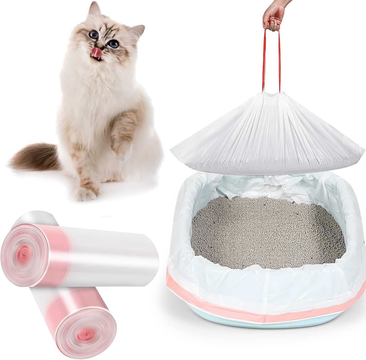 20 Count 36 x 18 Inch Extra Large Cat Litter Box Liners