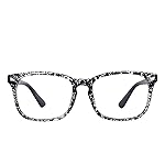 MAXJULI Blue Light Blocking Glasses,Computer Reading/Gaming/TV/Phones Glasses for Women Men(Transparent Black)