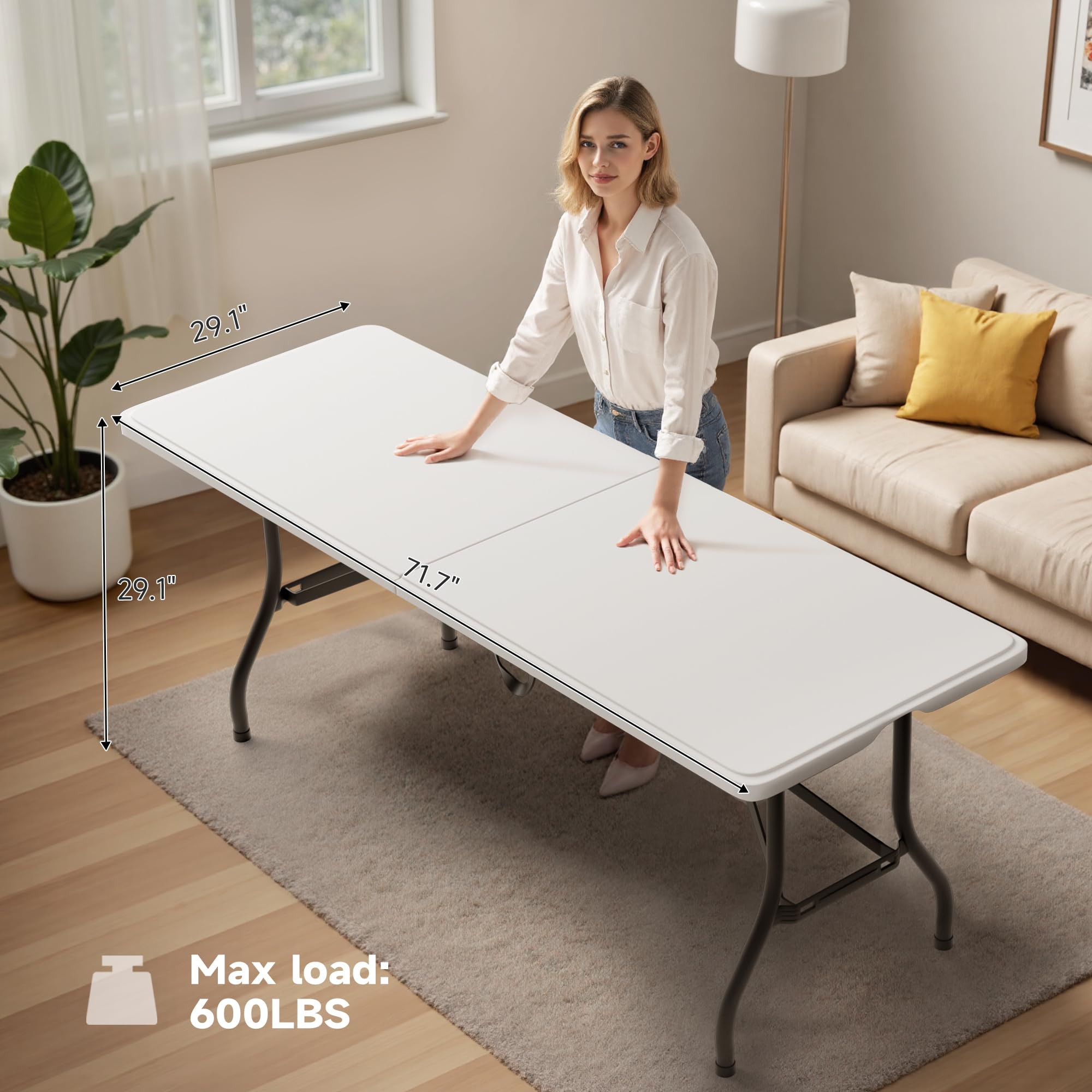 Amazon.com: Ortus Collective Folding Table 6 Foot - Heavy Duty