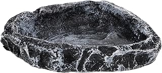 POPETPOP Bacia De Água Para Répteis Prato De Água Para Répteis Acessórios Para Répteis Sapo Terrário Prato Para Répteis Prato Para Répteis Acessórios Para Tanque De Lagartixa Rastejando