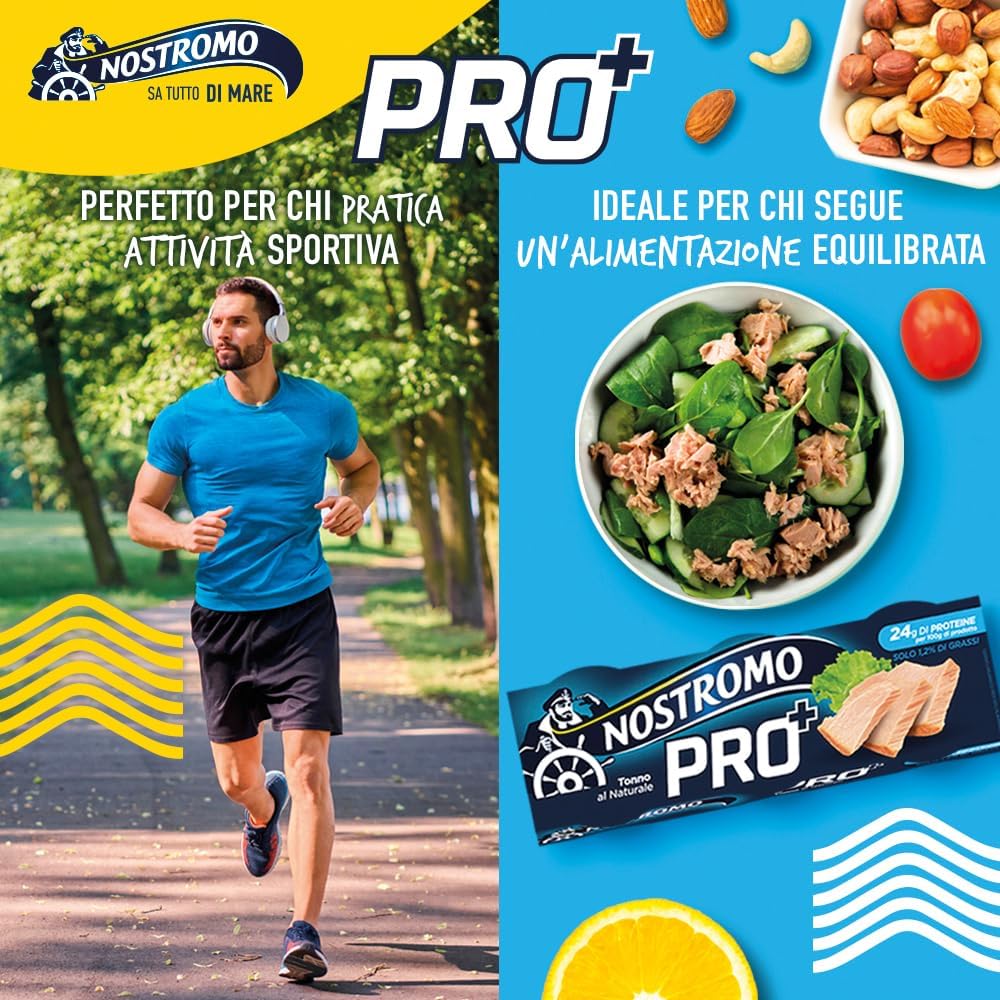 Nostromo – Tonno PRO+, 3 lattine da 65gr. Tonno proteico al naturale. Ricco di proteine, ideale per sportivi e per un’alimentazione equilibrata. - Immagine 5